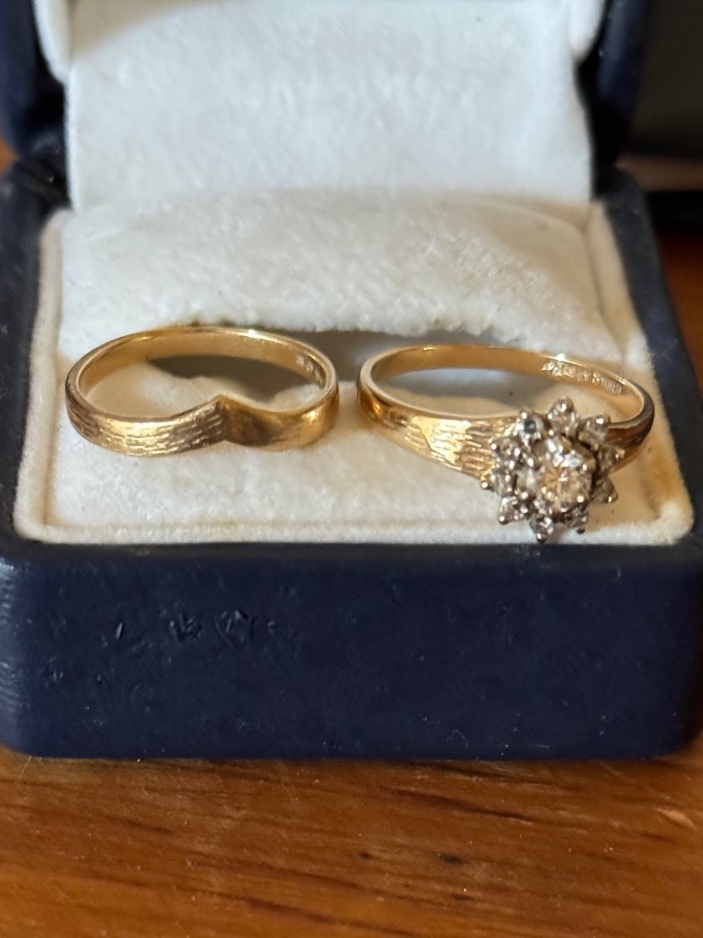Vintage Birks Diamond with matching band